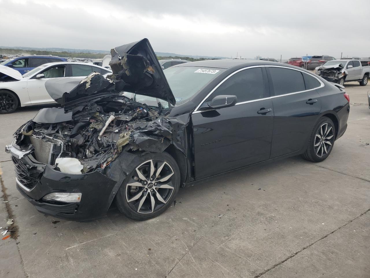 Image 1 of 2021 CHEVROLET MALIBU RS 2021 with VIN 1G1ZG5ST4MF052606