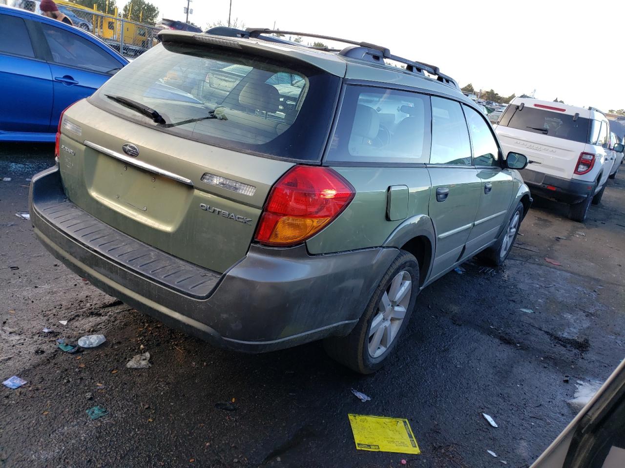 Image 3 of 2007 SUBARU LEGACY OUTBACK 2.5I 2007 with VIN 4S4BP61C677339374