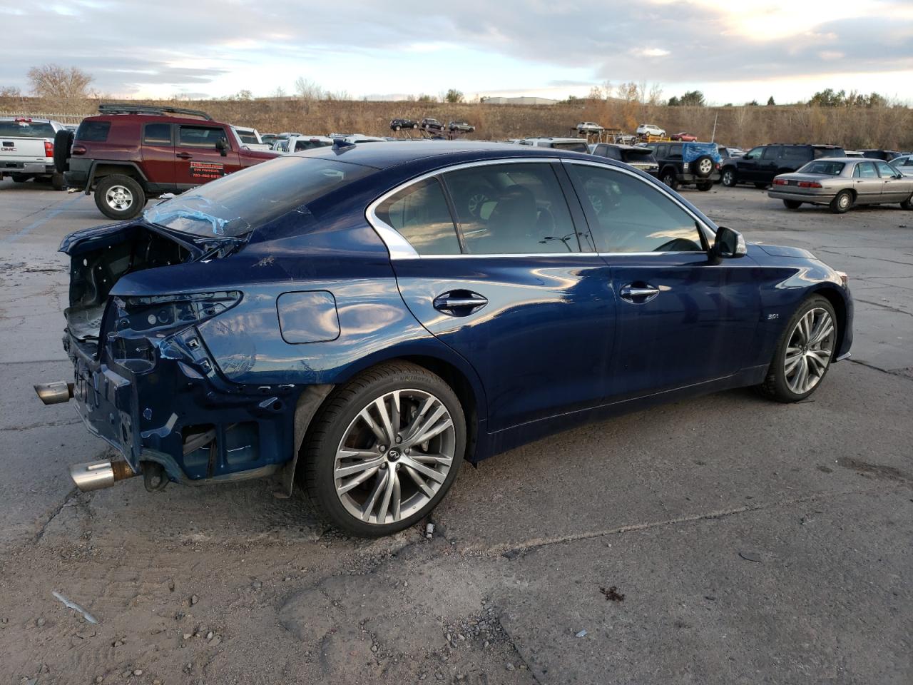 Image 3 of Infiniti Q50 Luxe 2018 with VIN JN1EV7ARXJM439801