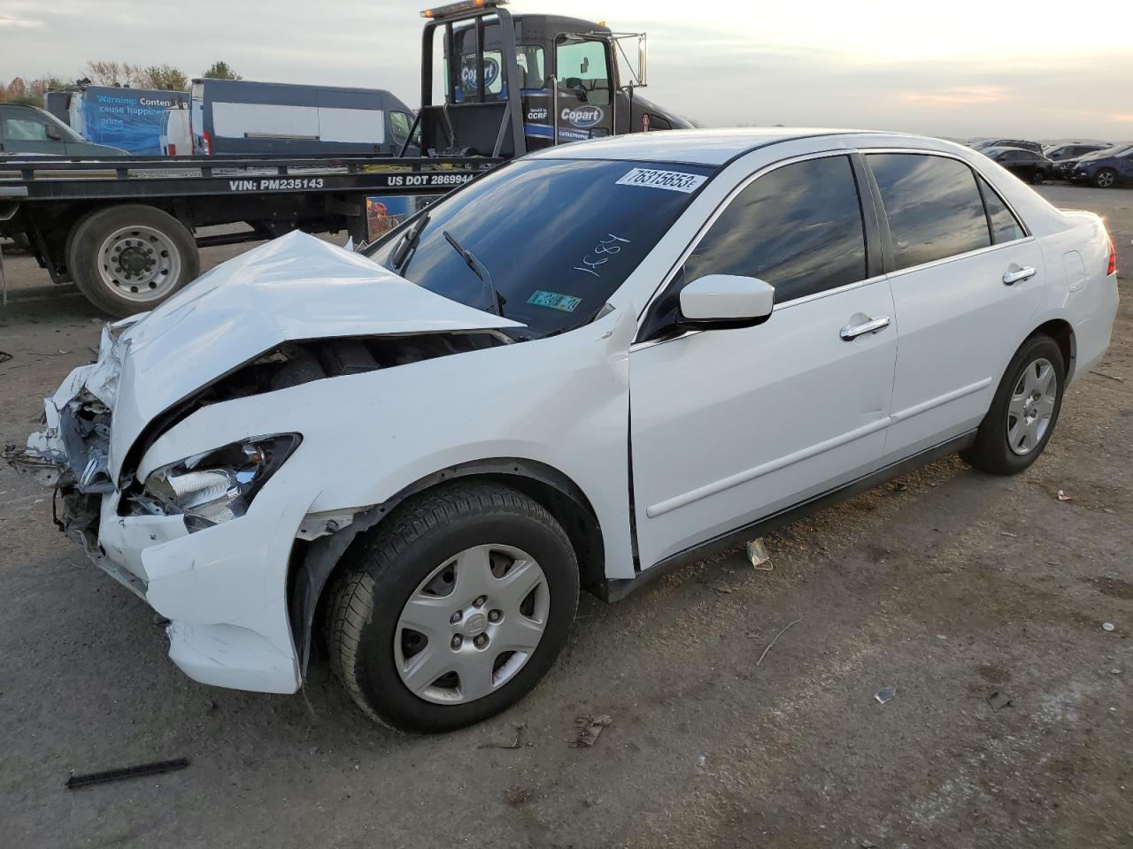 Изображение 1 2007 HONDA ACCORD LX 2007 с VIN 1HGCM564X7A054579