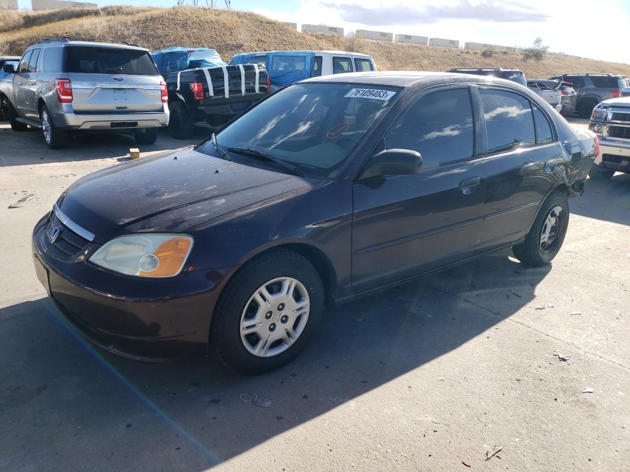 Image 1 of 2001 HONDA CIVIC LX 2001 with VIN 2HGES16511H551450