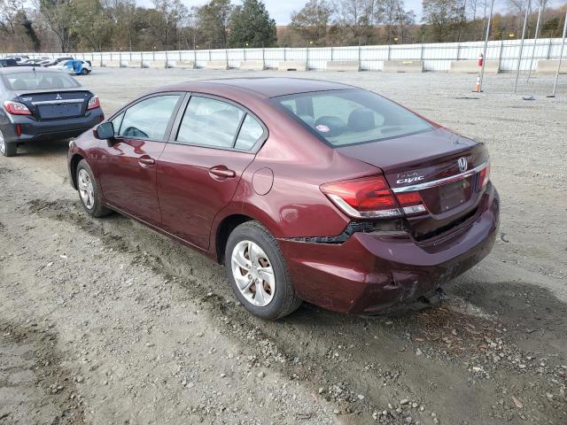 Изображение 2 2015 HONDA CIVIC LX 2015 с VIN 19XFB2F50FE022163