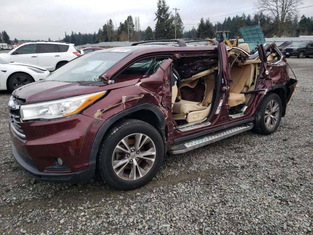 Image 1 of 2014 TOYOTA HIGHLANDER LE 2014 with VIN 5TDBKRFHXES025156