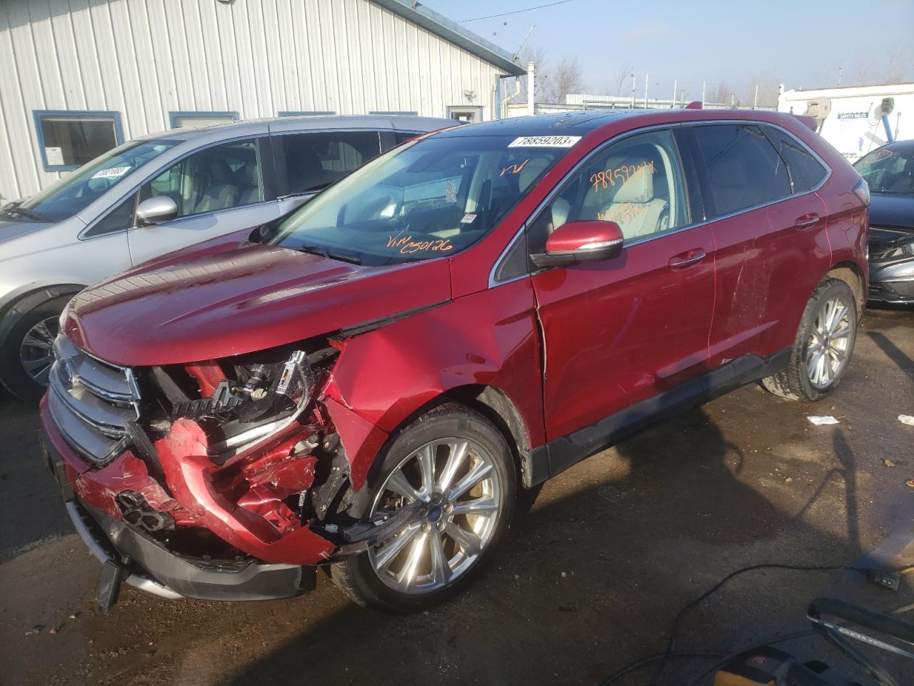Изображение 1 2018 FORD EDGE TITANIUM 2018 с VIN 2FMPK4K80JBC50126