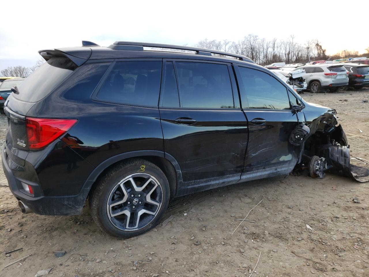 Изображение 3 2022 HONDA PASSPORT ELITE 2022 с VIN 5FNYF8H08NB014788
