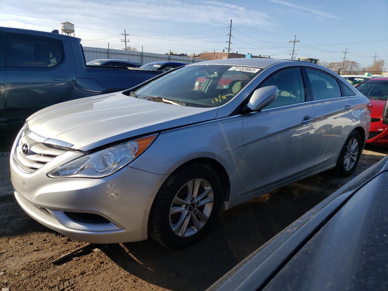Image 1 of 2012 HYUNDAI SONATA GLS 2012 with VIN 5NPEB4AC9CH421142
