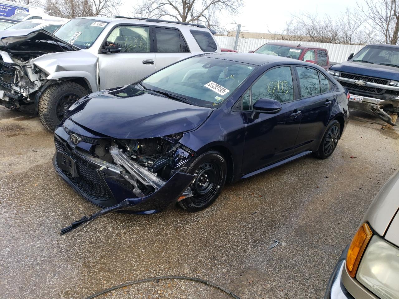 Image 1 of 2020 TOYOTA COROLLA LE 2020 with VIN 5YFEPRAE5LP014812