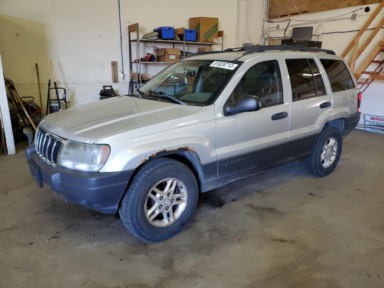 Image 1 of 2003 JEEP GRAND CHEROKEE LAREDO 2003 with VIN 1J4GW48S13C587834