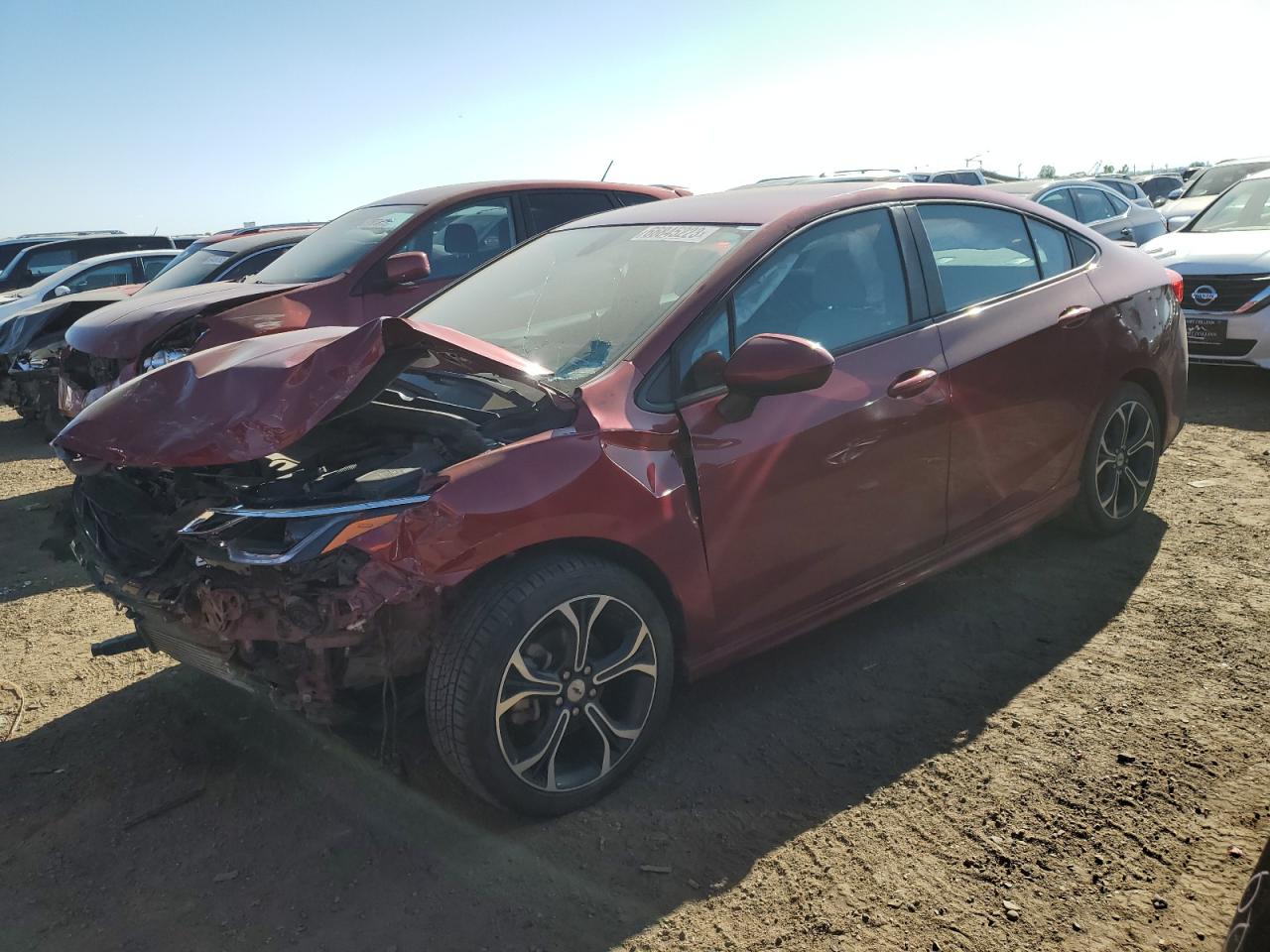 Image 1 of 2019 CHEVROLET CRUZE LT 2019 with VIN 1G1BE5SM1K7110193