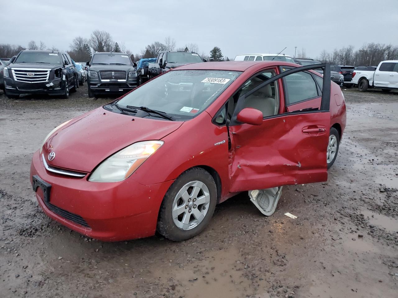 Image 1 of 2007 TOYOTA PRIUS  2007 with VIN JTDKB20U977561087