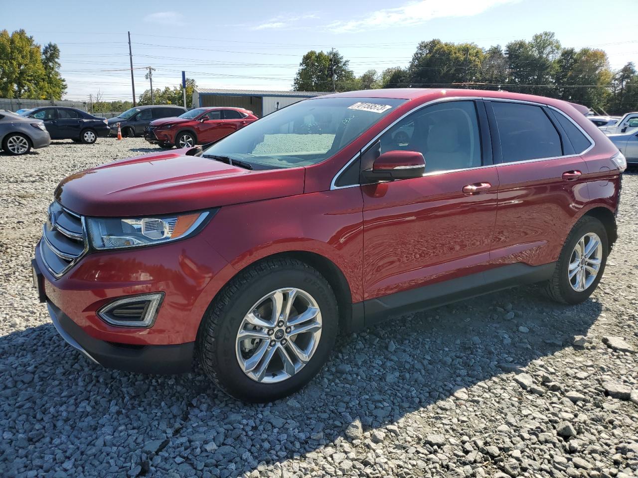 Image 1 of 2017 FORD EDGE SEL 2017 with VIN 2FMPK3J92HBB08651