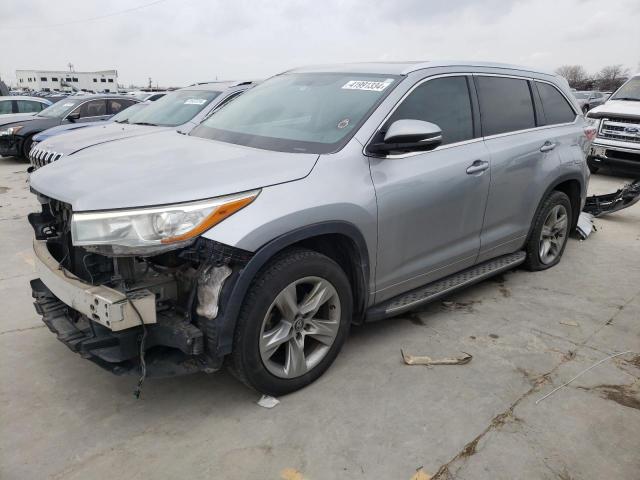 Image 1 of 2016 TOYOTA HIGHLANDER LIMITED 2016 with VIN 5TDYKRFH4GS160839
