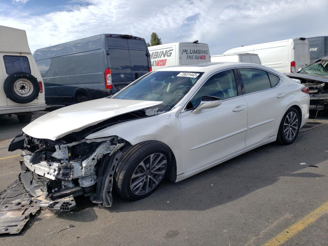 Image 1 of 2022 LEXUS ES 300H BASE 2022 with VIN 58ACA1C18NU017928