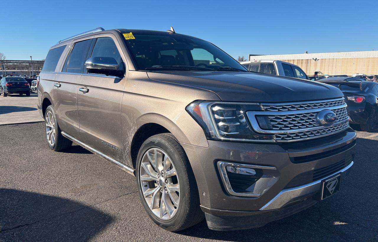 Image 1 of 2018 FORD EXPEDITION MAX PLATINUM 2018 with VIN 1FMJK1LT2JEA00219