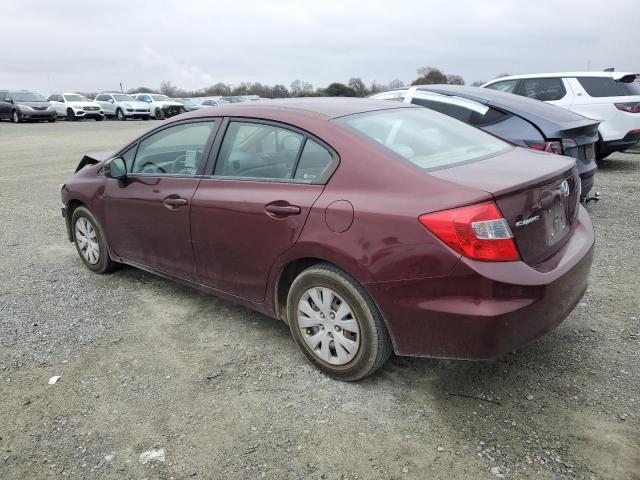 Image 2 of 2012 HONDA CIVIC LX 2012 with VIN JHMFB2F5XCS005507