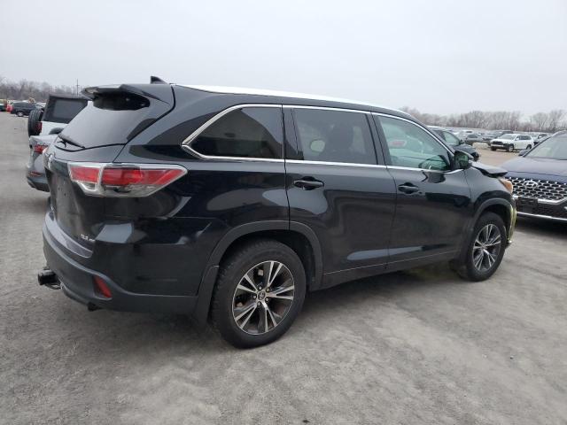 Image 3 of 2016 TOYOTA HIGHLANDER XLE 2016 with VIN 5TDJKRFH6GS302674