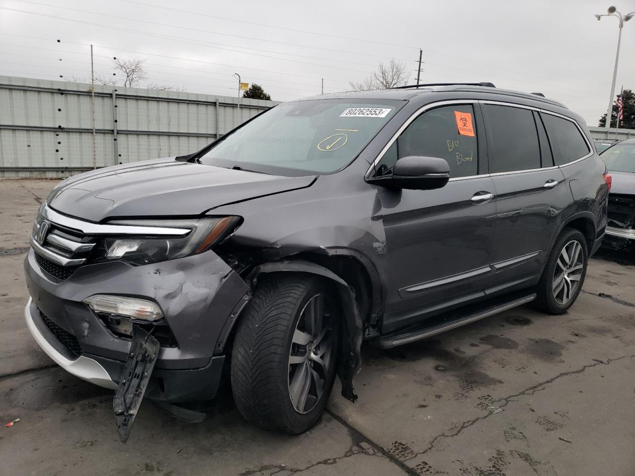 Изображение 2016 HONDA PILOT TOURING 2016
