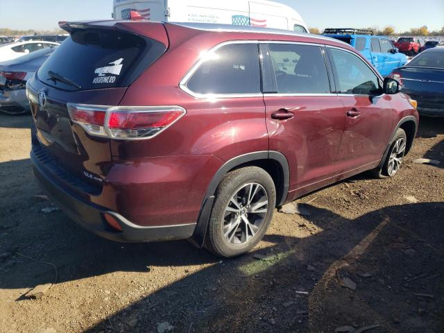 Image 3 of 2016 TOYOTA HIGHLANDER XLE 2016 with VIN 5TDJKRFH8GS245166