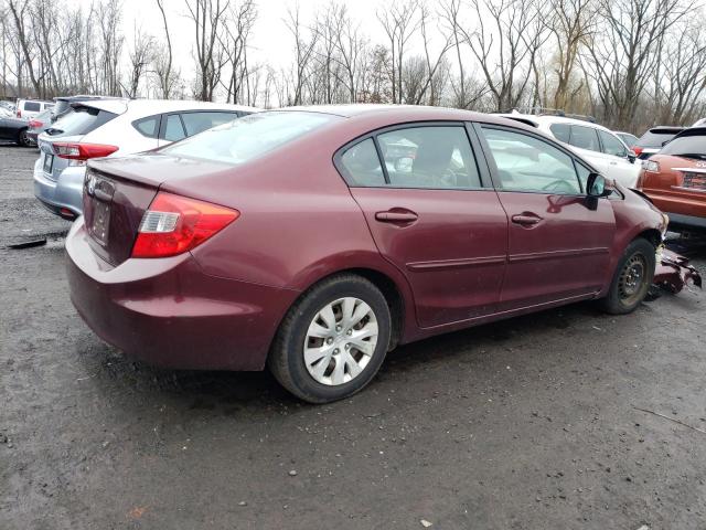 Image 3 of 2012 HONDA CIVIC LX 2012 with VIN 2HGFB2F50CH543742