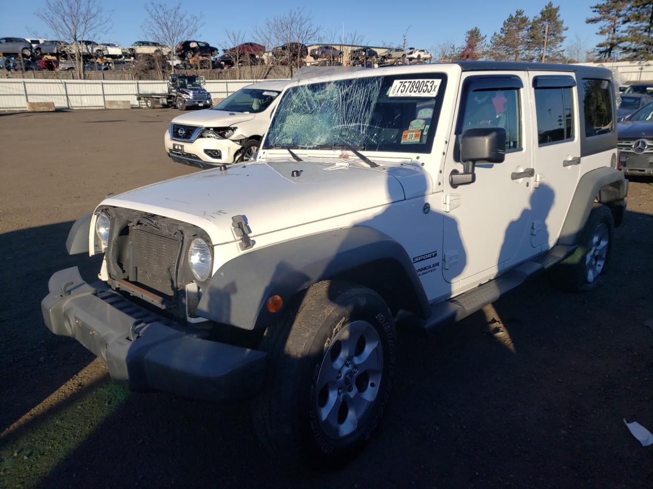 Image 1 of 2014 JEEP WRANGLER UNLIMITED SPORT 2014 with VIN 1C4HJWDG4EL136874