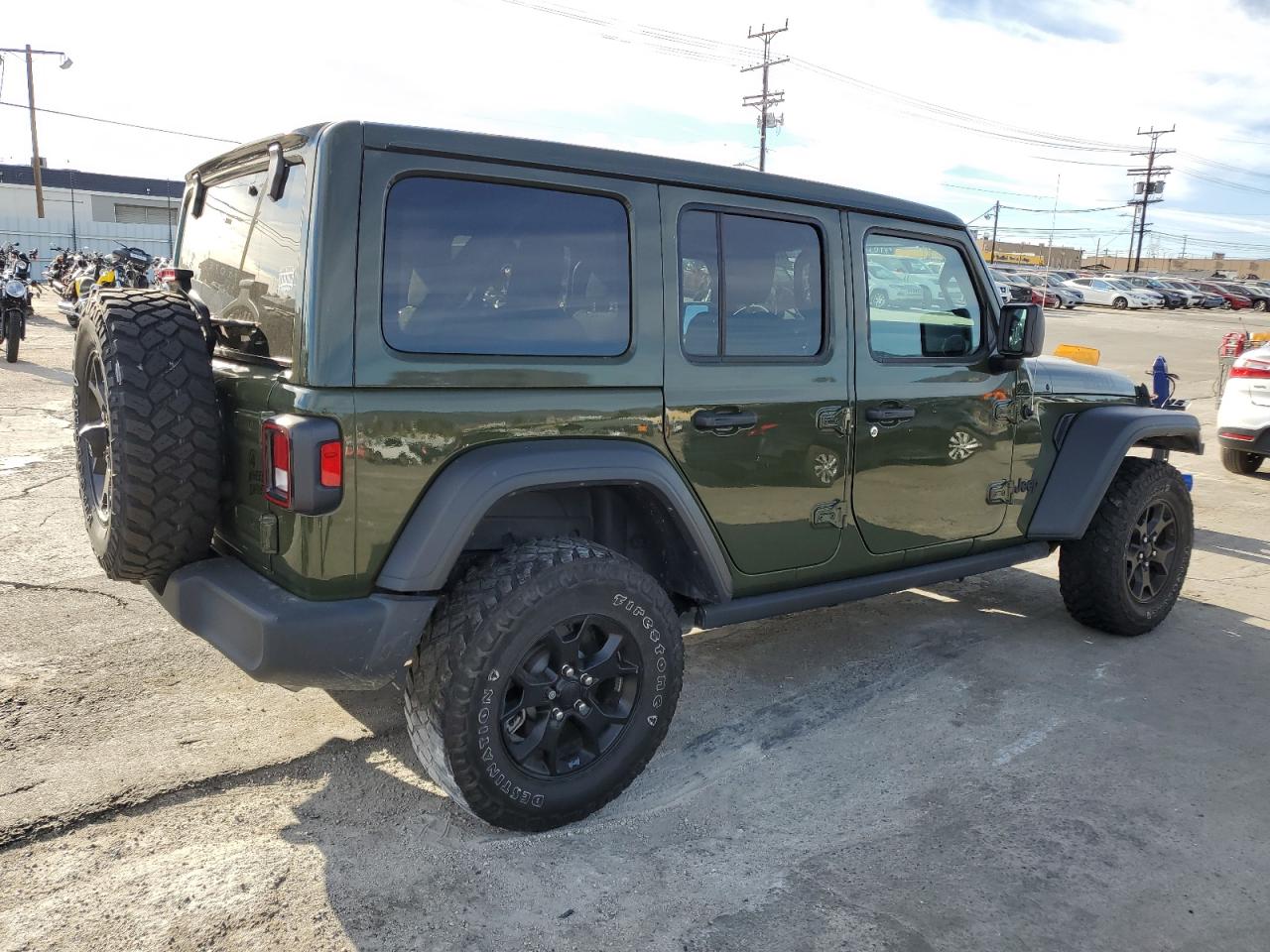 Image 3 of 2021 JEEP WRANGLER UNLIMITED SPORT 2021 with VIN 1C4HJXDN9MW852316