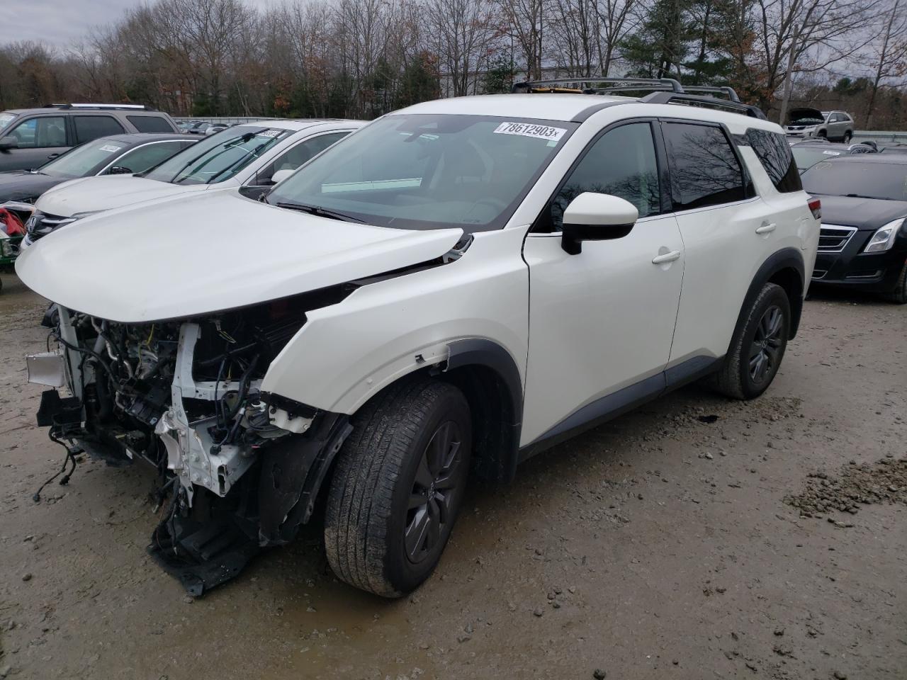 Image 1 of 2022 NISSAN PATHFINDER SV 2022 with VIN 5N1DR3BC8NC245789