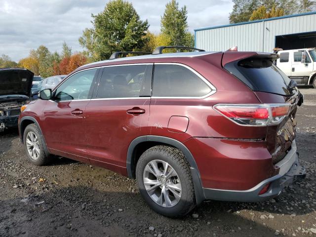 Image 2 of 2015 TOYOTA HIGHLANDER XLE 2015 with VIN 5TDJKRFH5FS110418