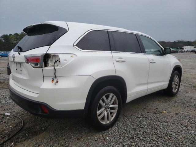 Image 3 of 2016 TOYOTA HIGHLANDER LE 2016 with VIN 5TDZKRFH1GS168059