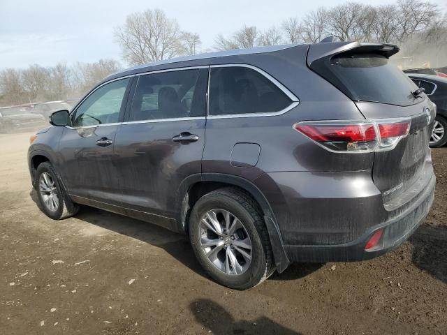 Image 2 of 2014 TOYOTA HIGHLANDER XLE 2014 with VIN 5TDJKRFH1ES057179