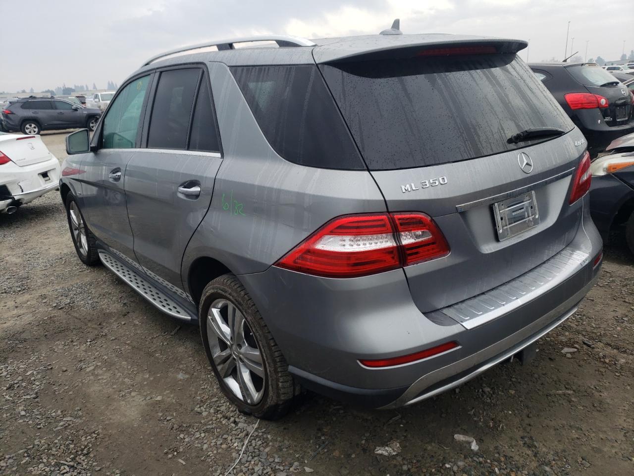 Image 2 of 2012 MERCEDES-BENZ ML 350 4MATIC 2012 with VIN 4JGDA5HB9CA036037