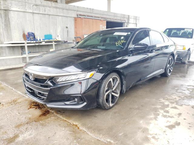 Image 1 of 2021 HONDA ACCORD SPORT 2021 with VIN 1HGCV1F38MA042911