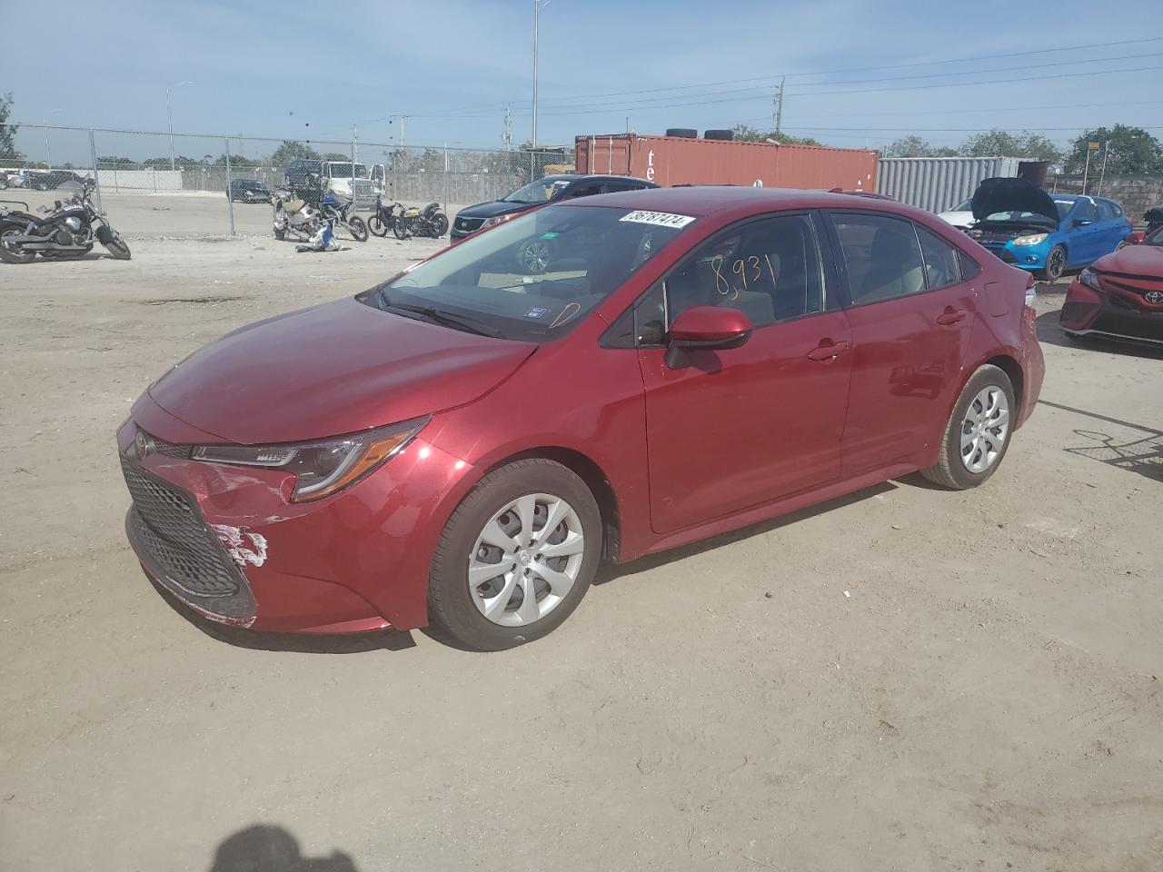 Изображение 1 2022 TOYOTA COROLLA LE 2022 с VIN JTDEPMAE7NJ219011