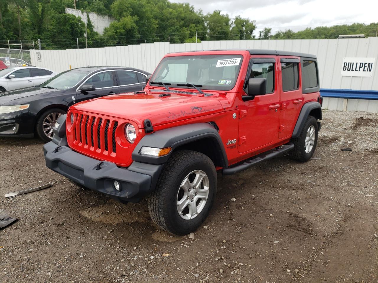 Изображение 1 2018 JEEP WRANGLER UNLIMITED SPORT 2018 с VIN 1C4HJXDG7JW307406