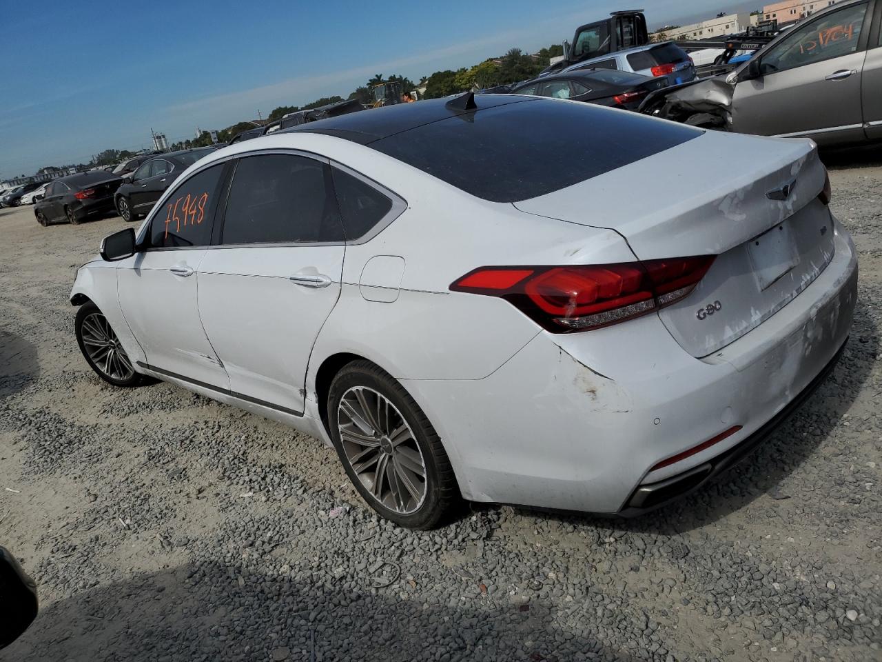Image 2 of 2018 GENESIS G80 BASE 2018 with VIN KMHGN4JE8JU224673