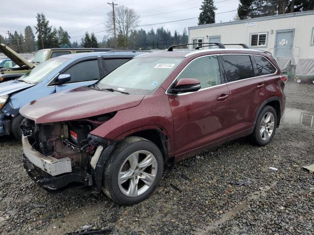 Image 1 of 2015 TOYOTA HIGHLANDER LIMITED 2015 with VIN 5TDDKRFH2FS159346