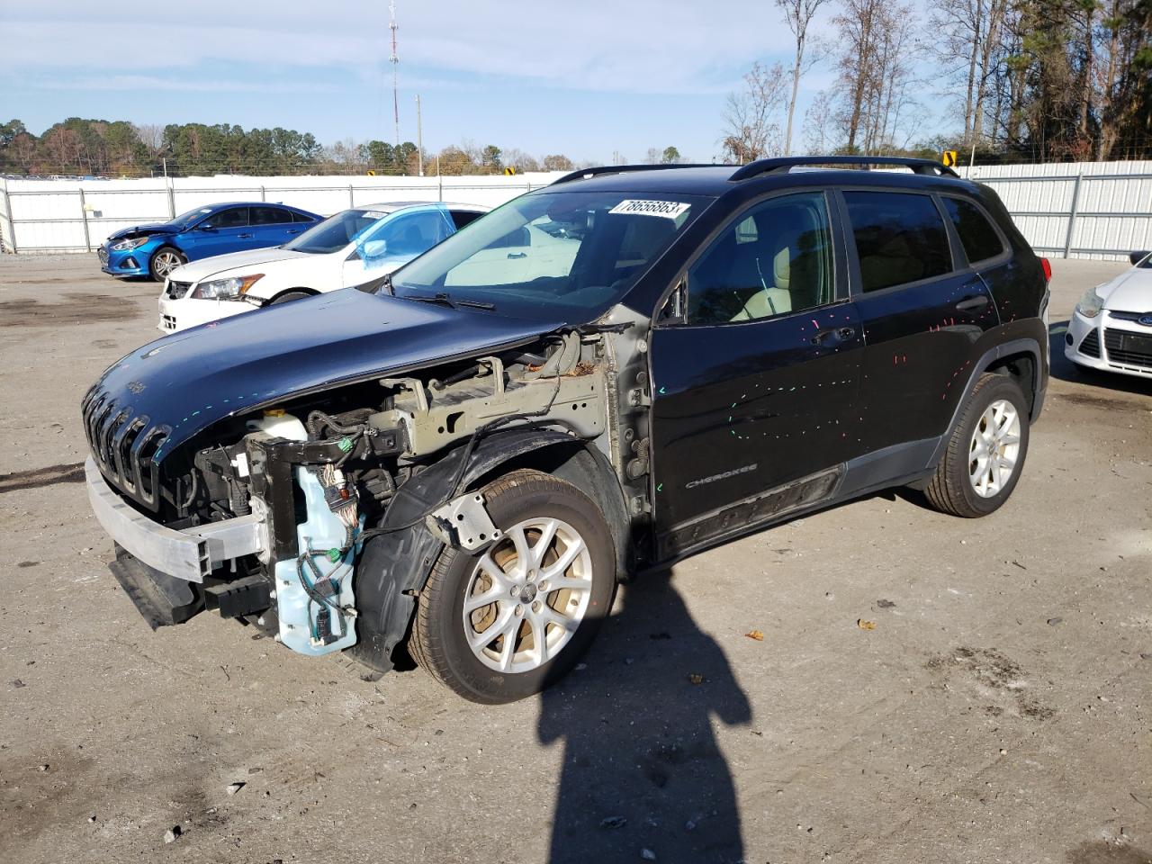 Image 1 of 2016 JEEP CHEROKEE SPORT 2016 with VIN 1C4PJLAB9GW312290
