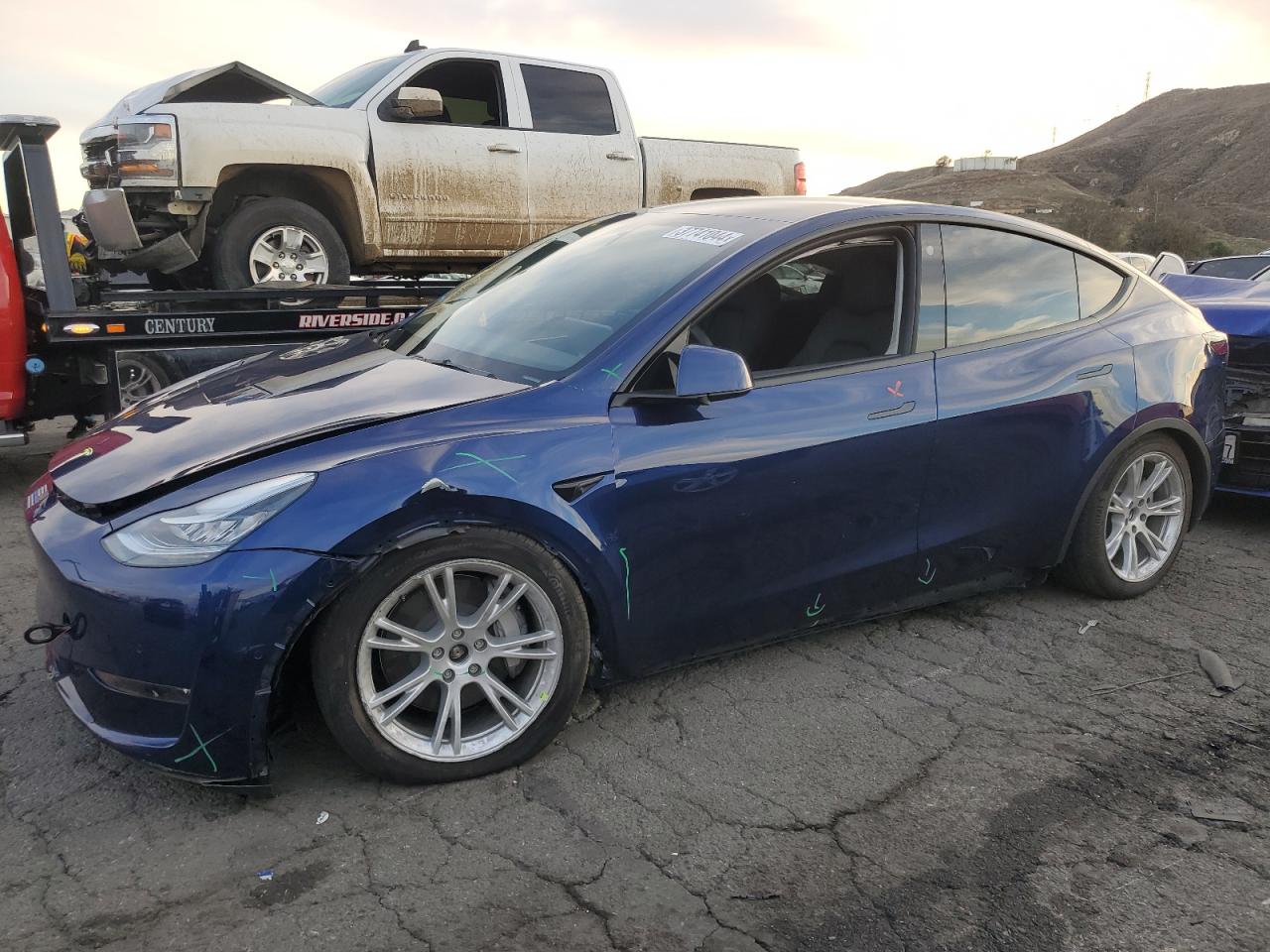 Image 1 of 2022 TESLA MODEL Y  2022 with VIN 7SAYGDEE7NA020510