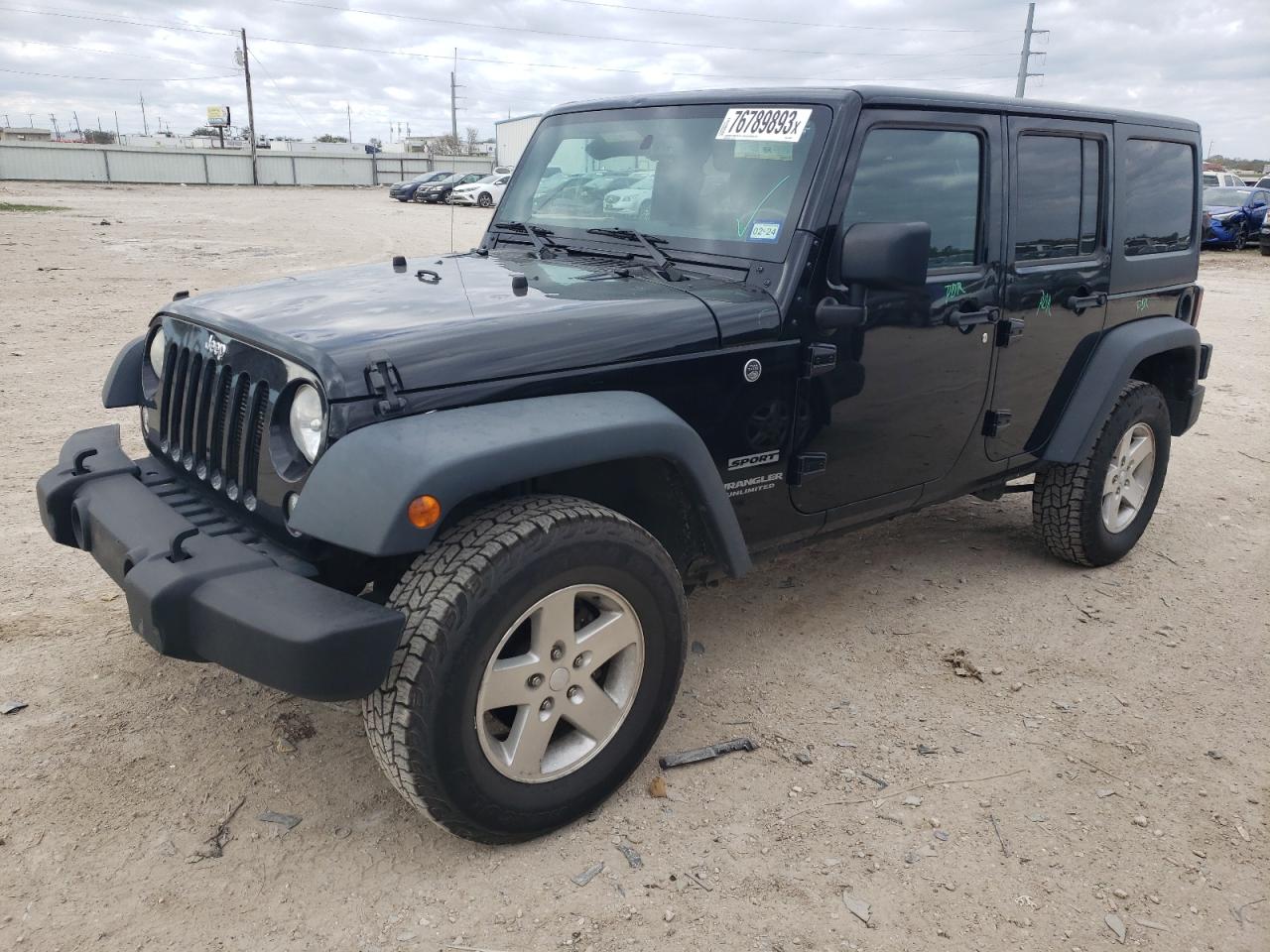 Image 1 of 2017 JEEP WRANGLER UNLIMITED SPORT 2017 with VIN 1C4BJWDGXHL704524