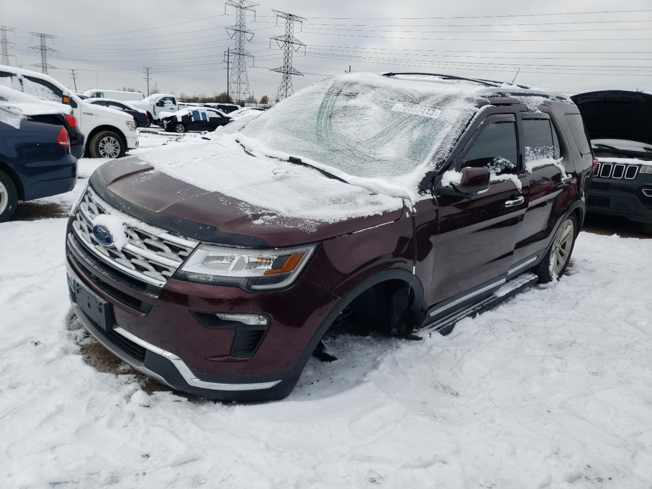 Image 1 of 2018 FORD EXPLORER LIMITED 2018 with VIN 1FM5K8FH6JGA12508