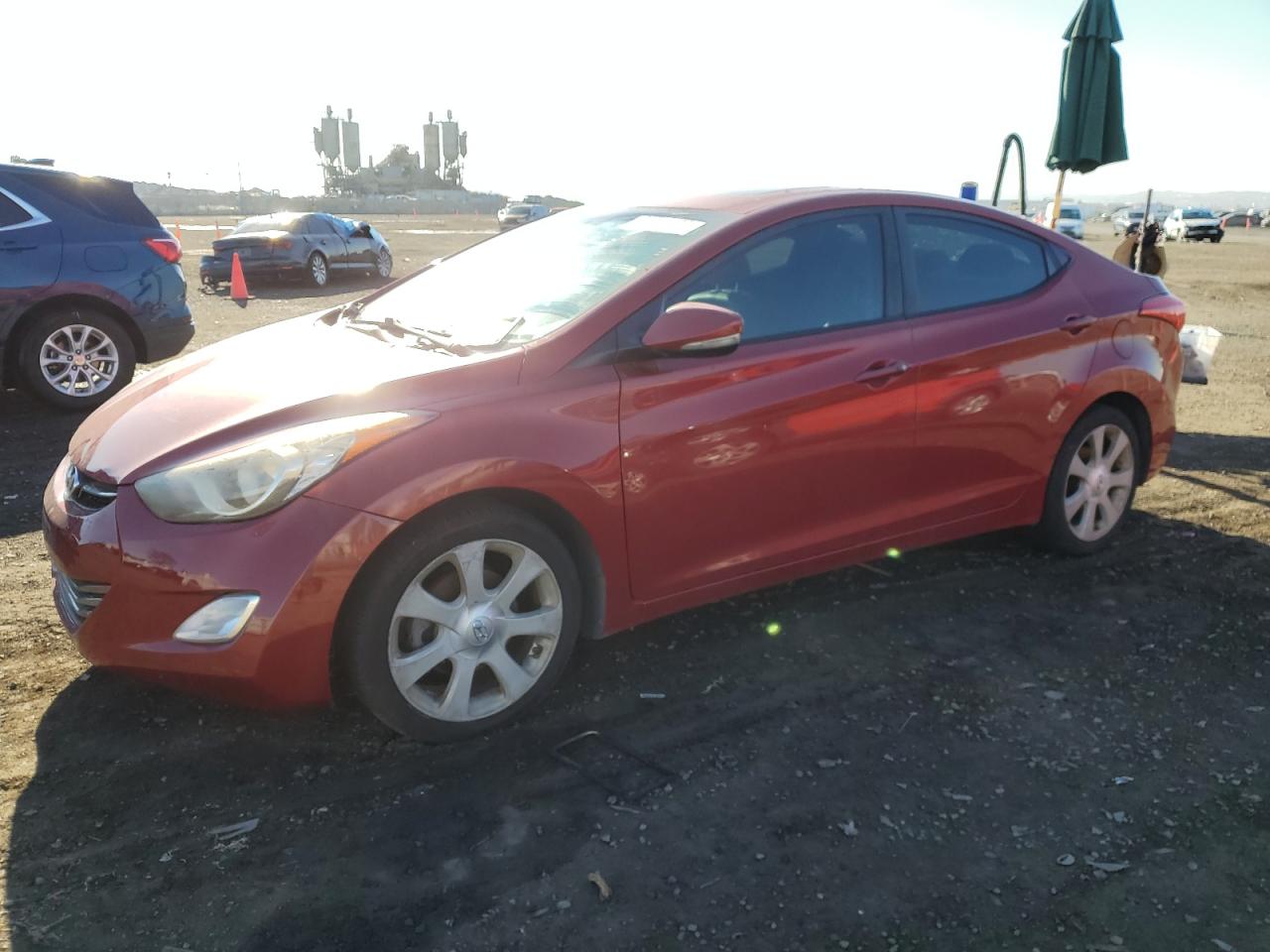 Image 1 of 2013 HYUNDAI ELANTRA GLS 2013 with VIN KMHDH4AE0DU593137