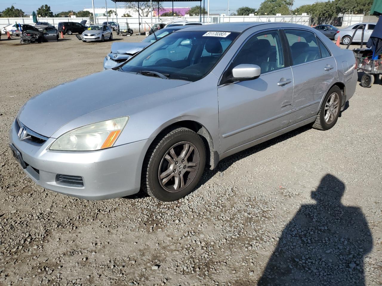 Image 1 of 2007 HONDA ACCORD EX 2007 with VIN 1HGCM56757A070280