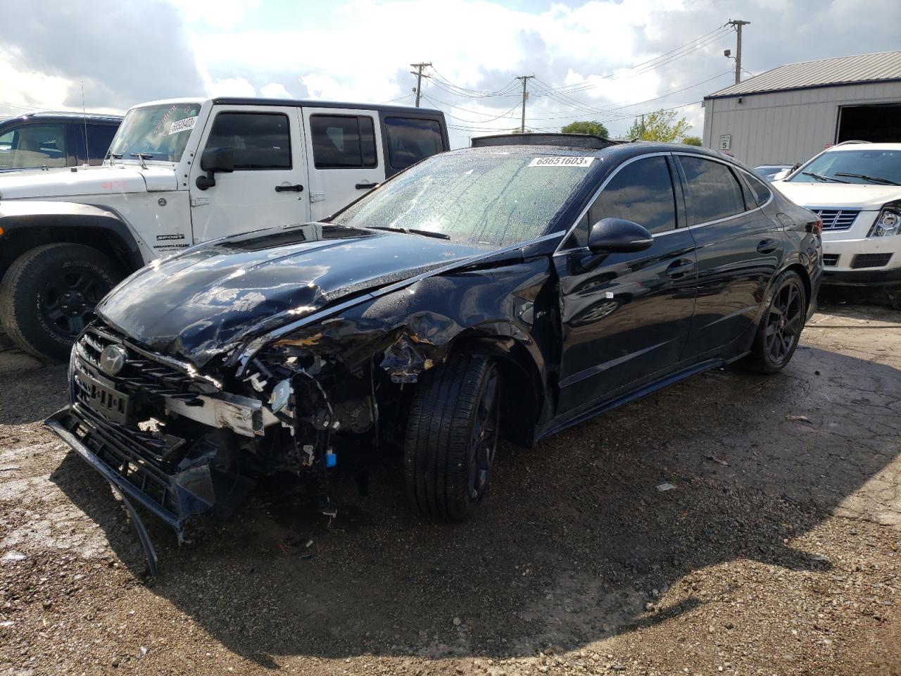 Image 1 of 2022 HYUNDAI SONATA N LINE 2022 with VIN 5NPEK4JC7NH142372