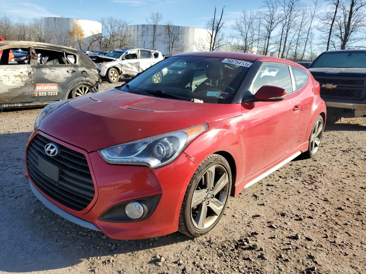 Image 1 of 2013 HYUNDAI VELOSTER TURBO 2013 with VIN KMHTC6AE1DU110230