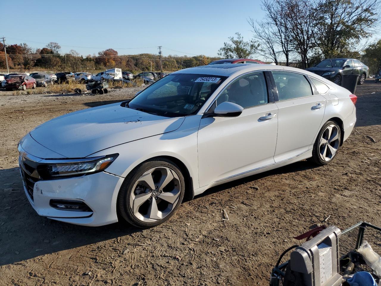 Image 1 of 2018 HONDA ACCORD TOURING 2018 with VIN 1HGCV1F90JA163383