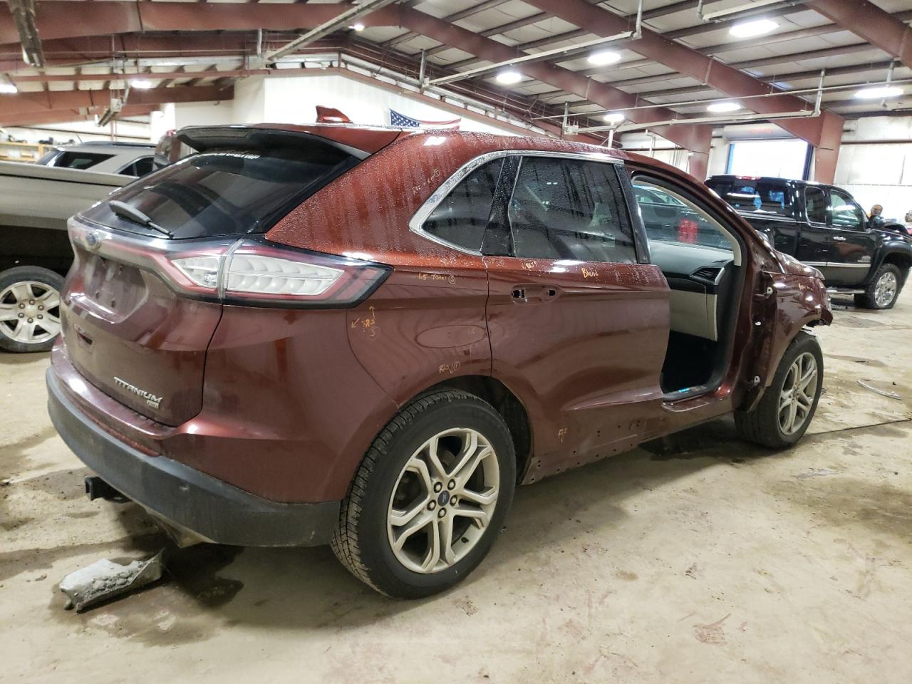 Image 3 of 2015 FORD EDGE TITANIUM 2015 with VIN 2FMTK4K80FBB54051