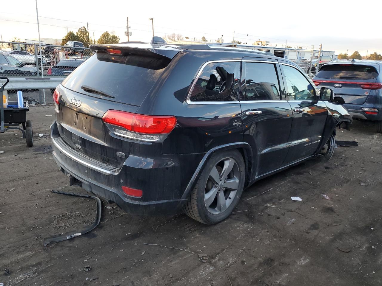 Image 3 of 2014 JEEP GRAND CHEROKEE OVERLAND 2014 with VIN 1C4RJFCG8EC196730