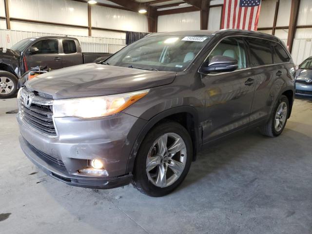 Image 1 of 2016 TOYOTA HIGHLANDER LIMITED 2016 with VIN 5TDDKRFH1GS290799