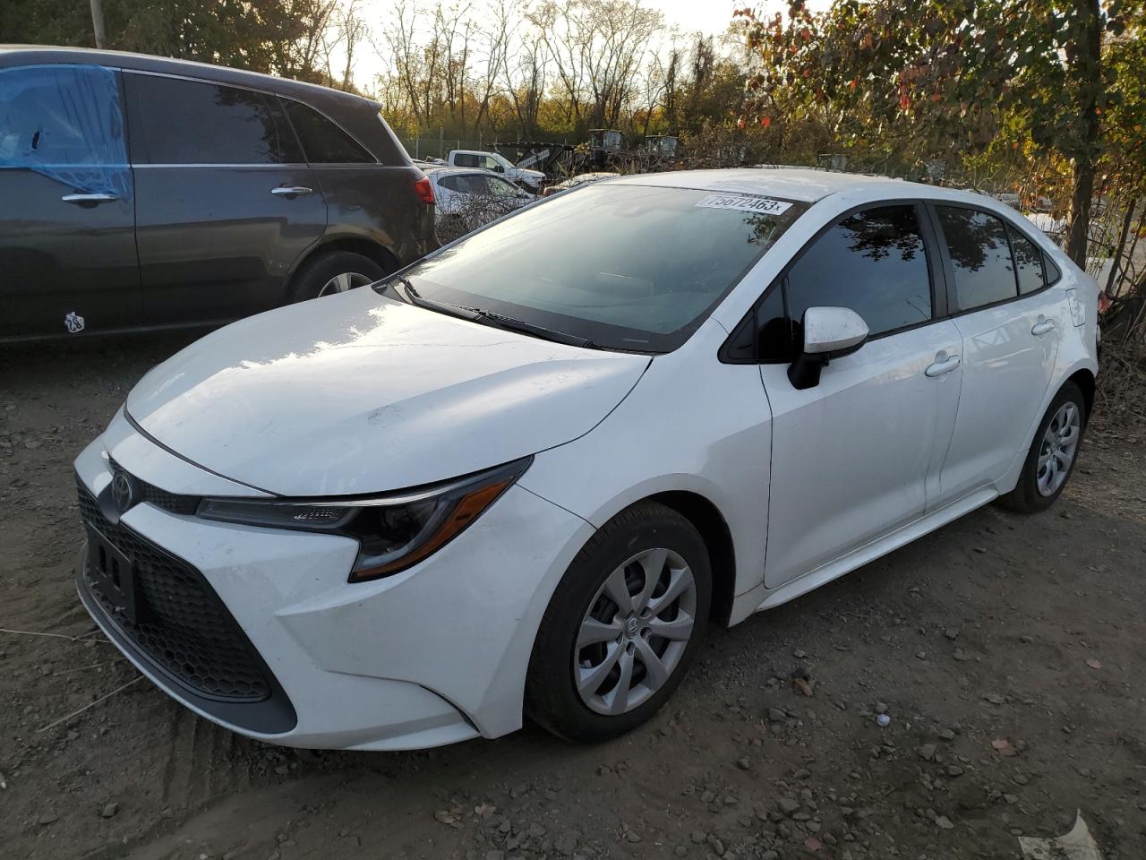 Image 1 of 2021 TOYOTA COROLLA LE 2021 with VIN 5YFEPMAE9MP158982