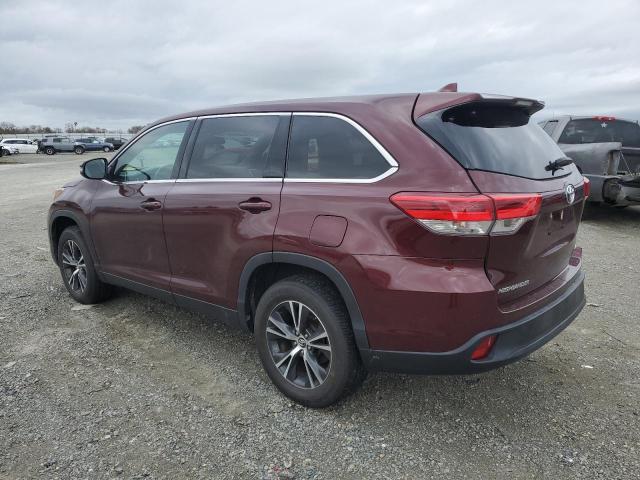 Image 2 of 2019 TOYOTA HIGHLANDER LE 2019 with VIN 5TDZZRFH9KS340634
