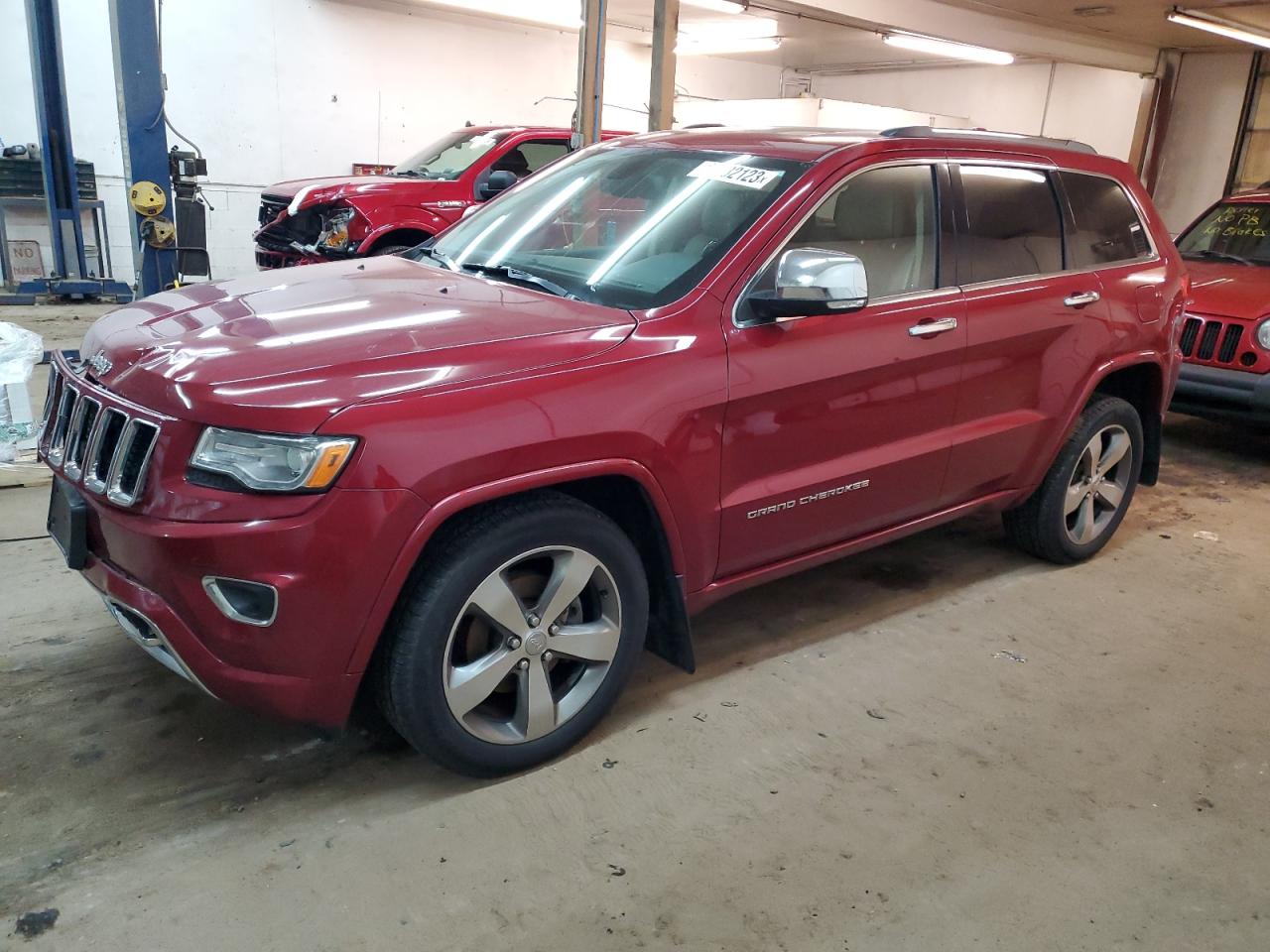 Image 1 of 2015 JEEP GRAND CHEROKEE OVERLAND 2015 with VIN 1C4RJFCG4FC878828